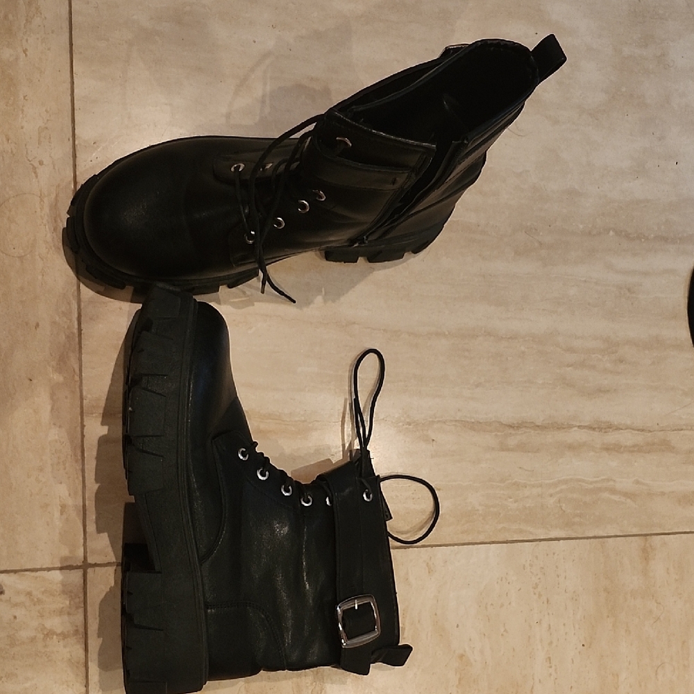 Black Combat Boots